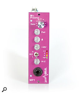 The MP1 microphone preamplifier, which doubles up as an excellent bass DI.