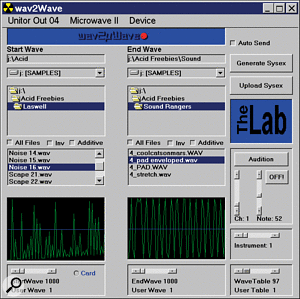 wav2µwave creates interpolated waves from your favourite samples.