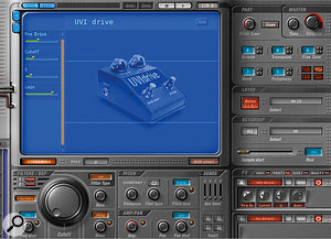 MachFive's effects can be tweaked with knobs in their FX slot, or more extensively in the display area.