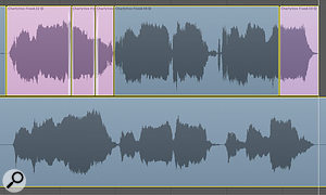 For vocals with a professional feel, timing is as important as pitch. If the timing is out and you can't do another take, a bit of editing will usually pay dividends. You may be surprised by just how little you notice the edits when a part is pushed back in the mix compared with the main vocal. 