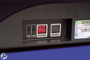 The second On switch is tucked away around the right-hand end of the Neko. This button boots it up once the main power switch on the rear panel is on.