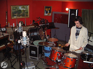 More conventional percussion was overdubbed at Nimrod from their large array of instruments.