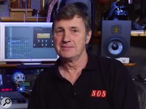 Paul White in his studio, 2017.