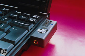 For any musician with a PC laptop, one of the huge advantages of a PCMCIA interface such as Echo's Indigo is its tiny footprint and lack of external PSU.