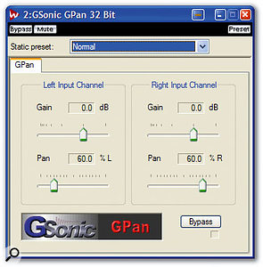 Narrowing the stereo image of sounds like keyboard pads, using plug-ins such as GPan, can significantly reduce clutter in your mixes.