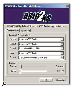 If your laptop soundchip is supported by the generic ASIO drivers provided by Asio2ks you may be able to achieve low latency while running Cubase SX or other ASIO applications.