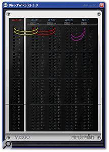 If you want to run several music software applications side by side, there are various ways to combine their outputs. One of the most elegant is ESI Pro's Direct WIRE utility, which lets you plumb the output of one application into the input of another, allowing one app to record the contribution of the other.