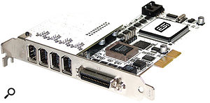 ESI Pro have announced the first PCI Express interface in their Maxio series. Like its PCI forebear, the XD Xpress card supports up to 32 simultaneous inputs and outputs at up to 192kHz.