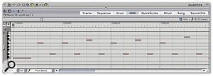 Using Quantising in Digital Performer