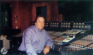 Phil Dudderidge seated at a Focusrite console in 1994.