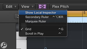 4b. Use Flex Pitch’s Show Local Inspector option to see its full set of pitch-adjustment controls.