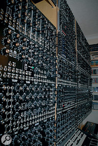 Just a small part of Lester Barnes' Fat Bastard system. This section comprises Synthesis Technology's MOTM modules.