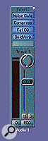 For chaining plug‑ins in most normal applications, a good all‑purpose order is that shown here — first gating, then compression, EQ, and finally any delay‑based effects, such as reverb.