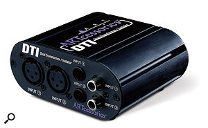 If you have a hi-fi power amp with unbalanced inputs, a box such as the ART DTI can take care of both balancing and level differences.