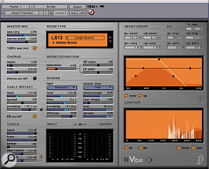 Digidesign's surround-compatible Revibe reverb.