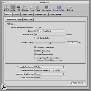 Recording at 24-bit increases the available headroom in the system, although this may not offer any practical benefits for signals recorded with microphones in an average home studio. Recording at 24-bit increases the available headroom in the system, although this may not offer any practical benefits for signals recorded with microphones in an average home studio.