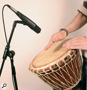 Q. How do you mic up a Djembe?