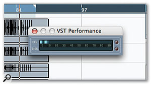 Freezing tracks, adjusting the buffer size and using single send effects instead of multiple inserts can all help reduce CPU overhead. Freezing tracks, adjusting the buffer size and using single send effects instead of multiple inserts can all help reduce CPU overhead.