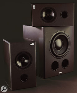 Because the EMES Black TV Active monitors are full-range speakers, when they're used with the Amber subwoofer, the crossover can be comfortably set at 80Hz rather than 120Hz.