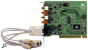 M-Audio's Audiophile 2496 soundcard and, above, its software control panel.