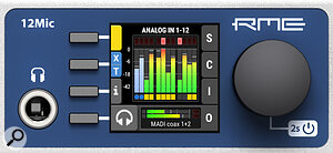 RME 12Mic screen close-up.