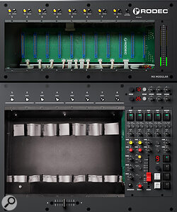As the name implies, this console is fully modular, and there’s a range of different options for populating both the upper and lower sections of the frame.