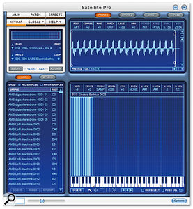 The Keymap page: load in Soundblock samples or (in the Pro version of Satellite) your own samples, and edit them to your heart's content...