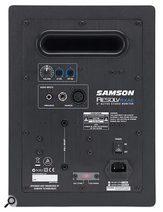 On the rear, Samsons have provided a range of different input connector types.