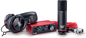 Focusrite Scarlett Solo interface with Studio bundle.