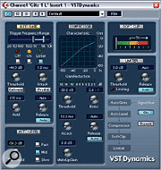 The VSTDynamics and MIDI Gate plug-ins in Steinberg's Cubase SX.