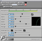 The Expander/Gate II plug-in within Digidesign's Pro Tools provides built-in side-chain filtering.