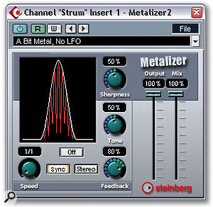 The Metalizer and Autopole plug-ins in Steinberg Cubase SX offer a variety of traditional filtering effects, but also provide a lot of scope for experimentation.