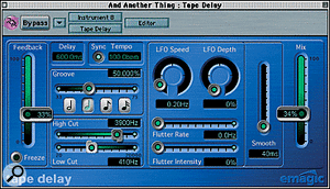 Logic's tape delay plug-in.