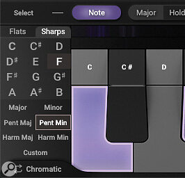 MetaTune gives you full control over the key/scale used for the pitch‑correction process.