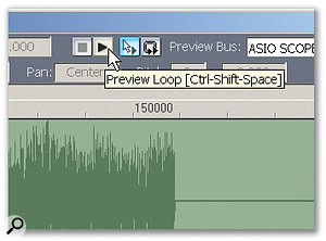 Click this button at any time to hear the loop play.