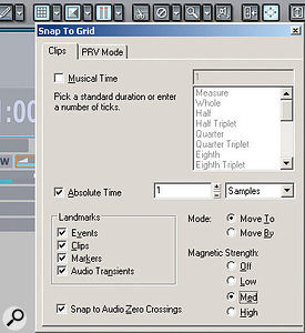 These settings will make it easy to select very small portions of a file, such as individual cycles, small clicks, or even single samples.