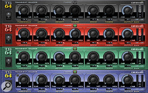 Like many aspects of Sonar, TS64's front panel can be customised.