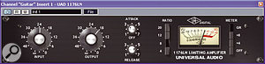 Once a more satisfactory guitar recording had been achieved, the EQ and compression settings could be kept quite subtle, as can be seen in the screenshots above.