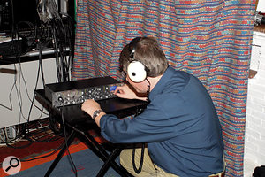 Clive's difficulties in recording a usable solo piano sound were compounded by the fact that his aging Yamaha Promix 01 digital mixer (above) was rather the worse for wear. The preamps and outputs were much too noisy for this critical recording task, so a much quieter Focusrite Voicemaster Pro preamp (right) was brought in to eliminate this problem from the proceedings.