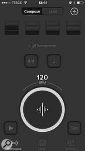 Adjust the on-screen tempo wheel (conveniently looking like the Pulse unit itself), press play and the app and Pulse play in perfect sync, producing physical vibration and colour flashes from the Pulse, along with the audible click from the app.