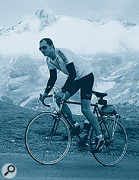 SOUNDING OFF: Tom Flint cycling up a French mountain.