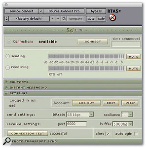 The Settings window allows you to fine-tune the plug-in to work with your particular Internet connection.