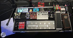 Bassist Nick Beggs’ pedalboard.