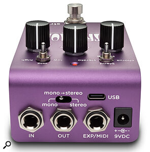 Rear panel: Strymon Ultraviolet's connectivity options.