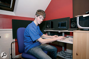 A satisfied Tom Hennessey in his revamped studio.