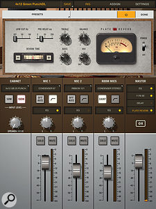 The OX can process the result of the modelled cab/speaker/mic sound with up to four simultaneous effects. These are derived from the company’s highly respected UAD platform, and on offer are a lovely‑sounding plate reverb, two different EQ types, a delay processor, and an 1176 FET compressor model.