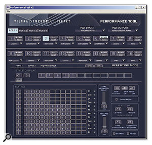 Curiously, although the look of the stand-alone Performance Tool (lower screenshot) has received a facelift for the Pro Edition, when using the tool under Nemesys Gigastudio (top screenshot), its appearance has hardly changed from the First Edition. As you can see by a quick comparison, both tools are showing the same information (both are in Repetition Mode), yet look quite different.