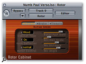 Leslie speaker emulators like Logic Pro's Rotary are a well-known processing trick for organs and guitar sounds, but they can also add that special something to vocals, and can even make a vocal line sound like an instrument. 