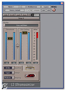 The more basic L3 Ultramaximizer lacks the detailed control offered by its bigger brother. 