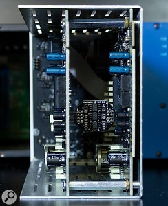 The Mid-Sides encoder/decoder circuitry sits on a daughterboard between the two main channel PCBs.